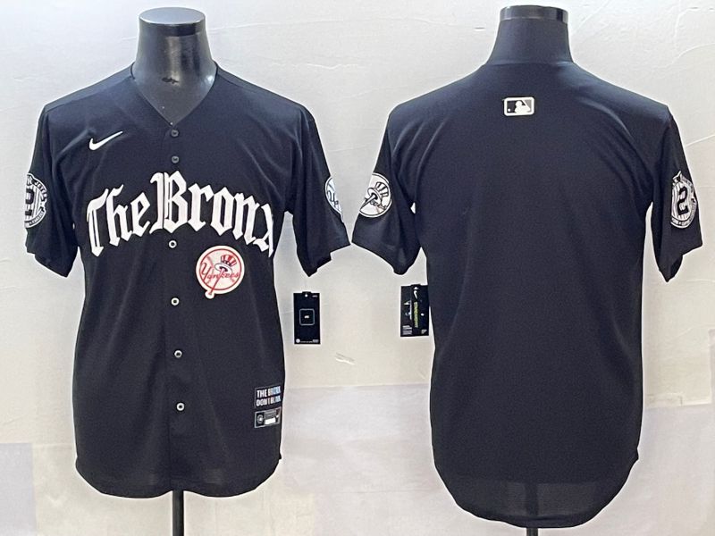 Men 2025 New York Yankees Blank Black Five generations Joint Name Nike MLB Jersey style 3->chicago cubs->MLB Jersey